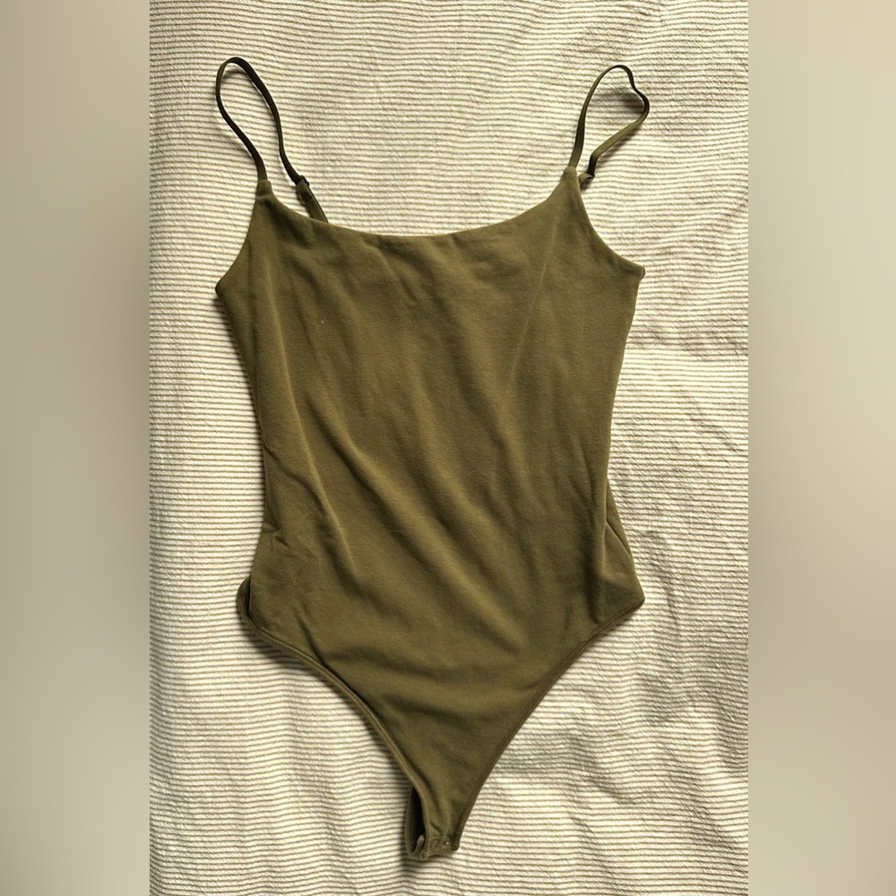 Abercrombie & Fitch Olive Bodysuit